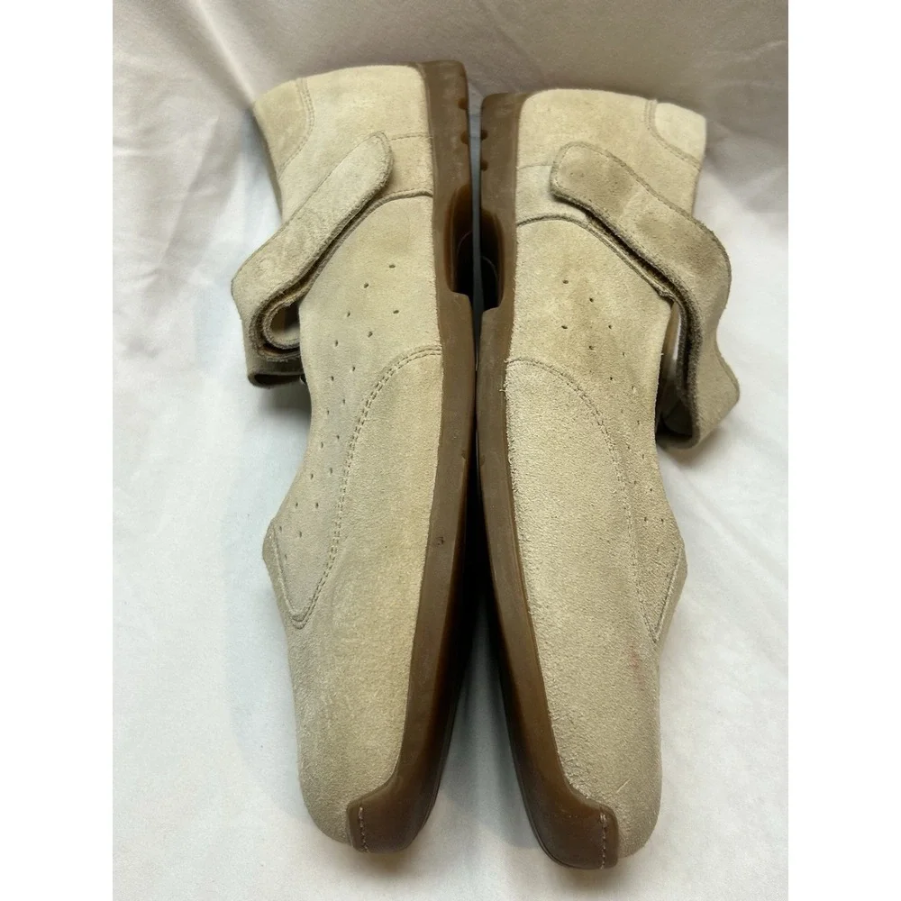 Birkenstock Footprints Pittsburg Mary Janes Taupe Suede Leather Shoes 42 US 11